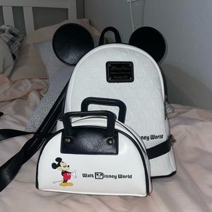 Mickey Mouse mini Loungefly 2 compartment backpack